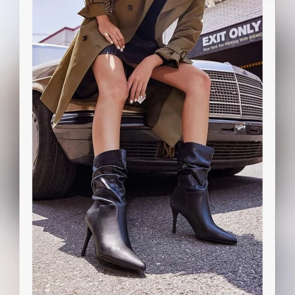 Coutgo Women's Mid Calf Slouchy Boots #740, 741, 742 - Picture 11 of 12